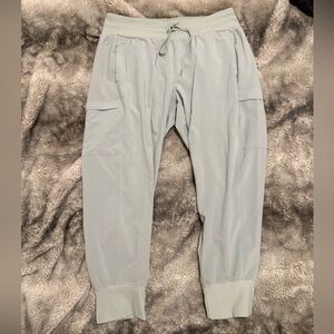sage green joggers